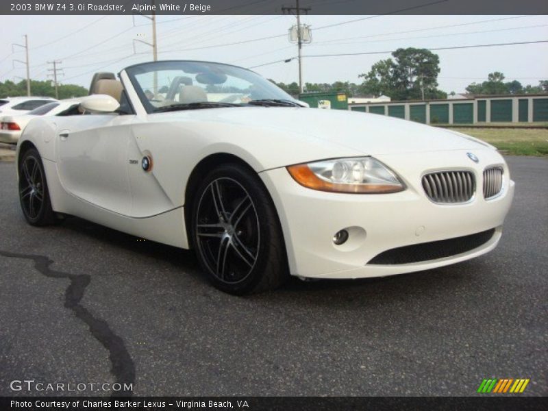 Alpine White / Beige 2003 BMW Z4 3.0i Roadster