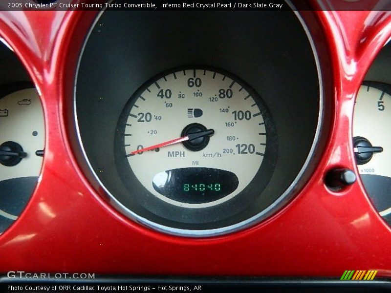 Inferno Red Crystal Pearl / Dark Slate Gray 2005 Chrysler PT Cruiser Touring Turbo Convertible