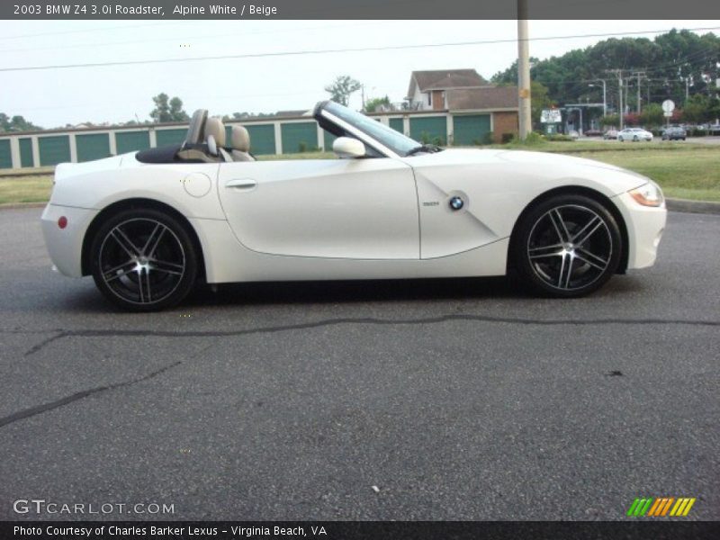 Alpine White / Beige 2003 BMW Z4 3.0i Roadster