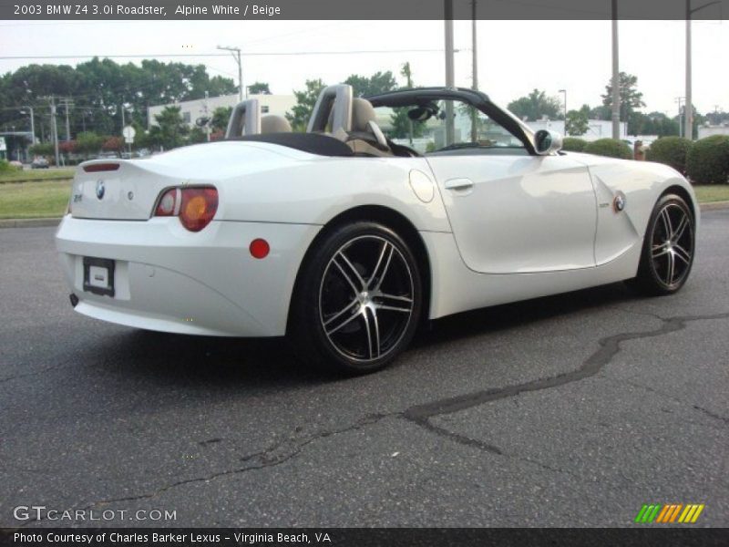 Alpine White / Beige 2003 BMW Z4 3.0i Roadster