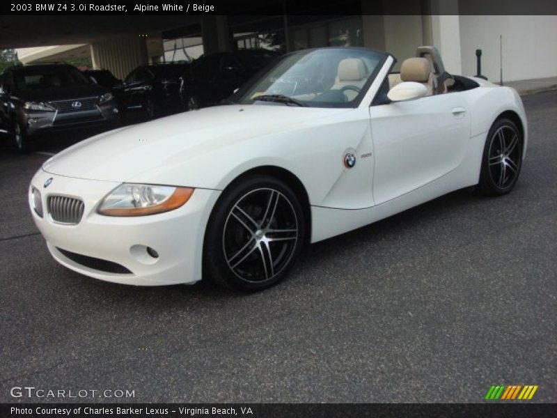 Alpine White / Beige 2003 BMW Z4 3.0i Roadster