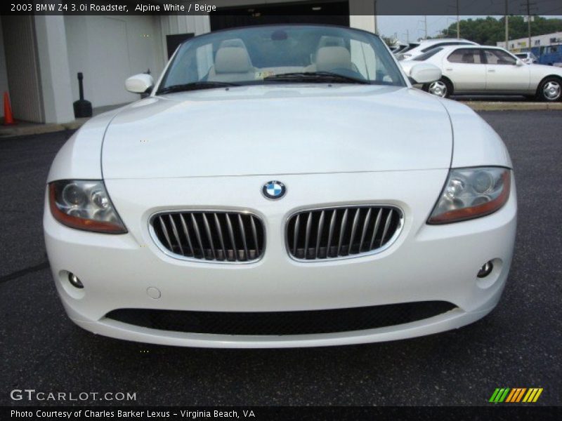 Alpine White / Beige 2003 BMW Z4 3.0i Roadster