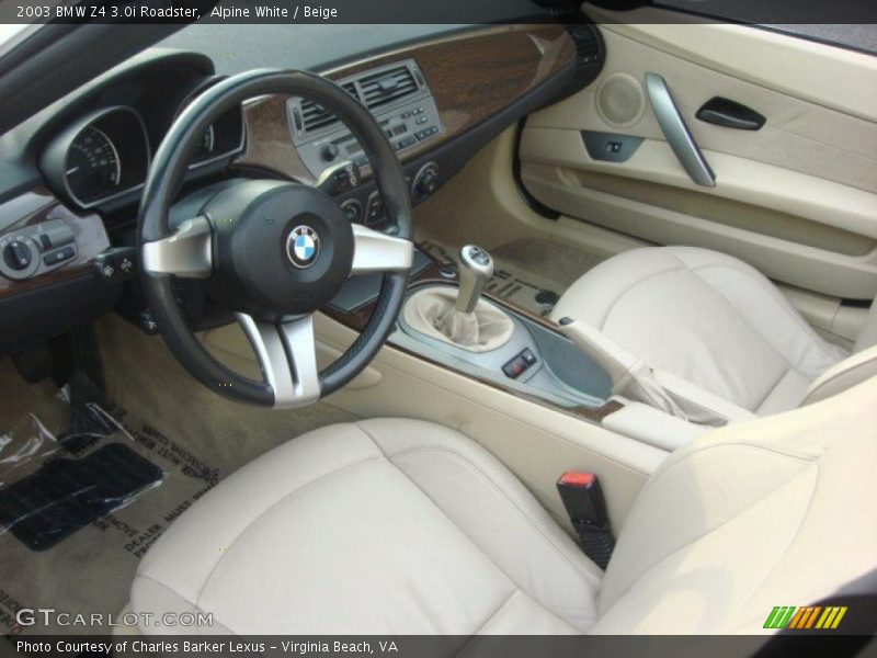 Beige Interior - 2003 Z4 3.0i Roadster 