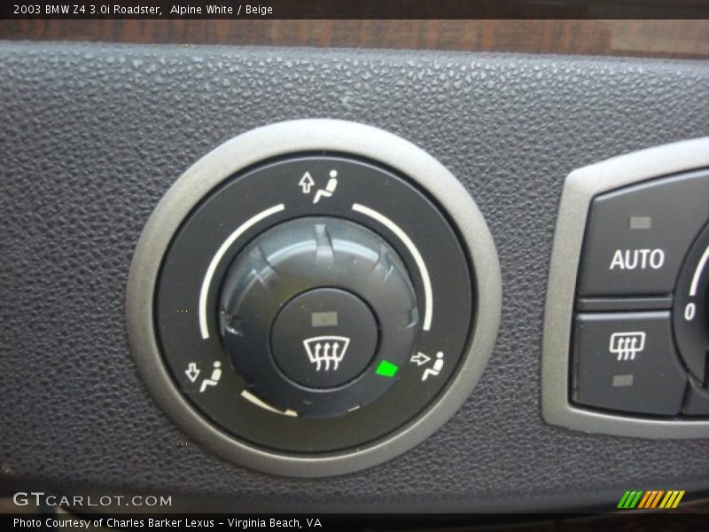 Controls of 2003 Z4 3.0i Roadster