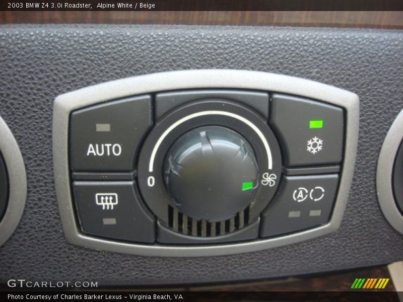 Controls of 2003 Z4 3.0i Roadster