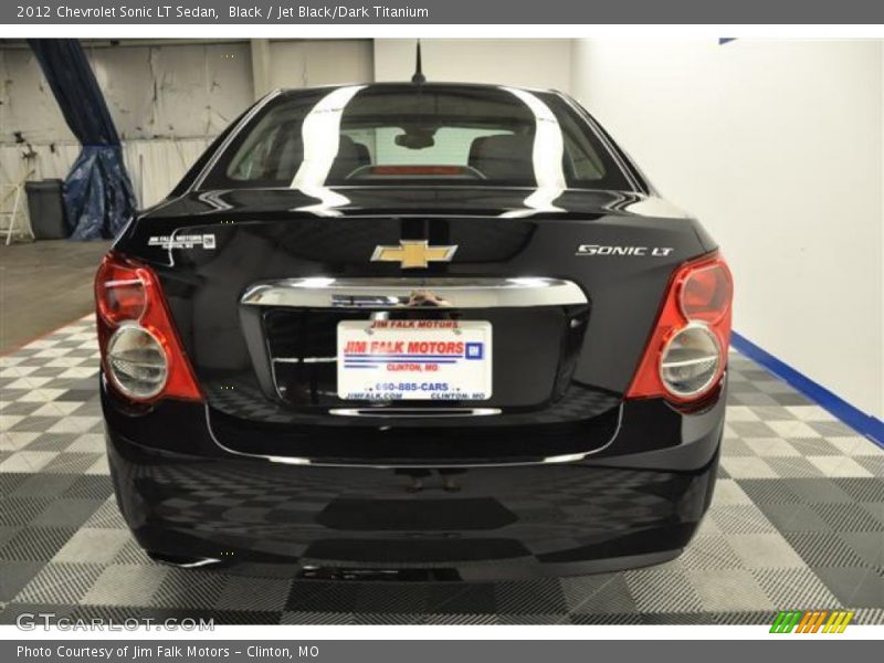 Black / Jet Black/Dark Titanium 2012 Chevrolet Sonic LT Sedan