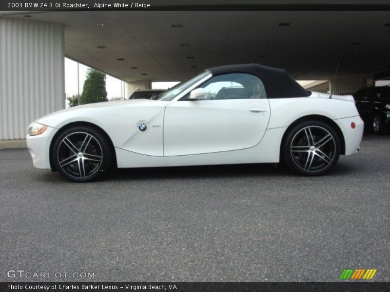 Alpine White / Beige 2003 BMW Z4 3.0i Roadster