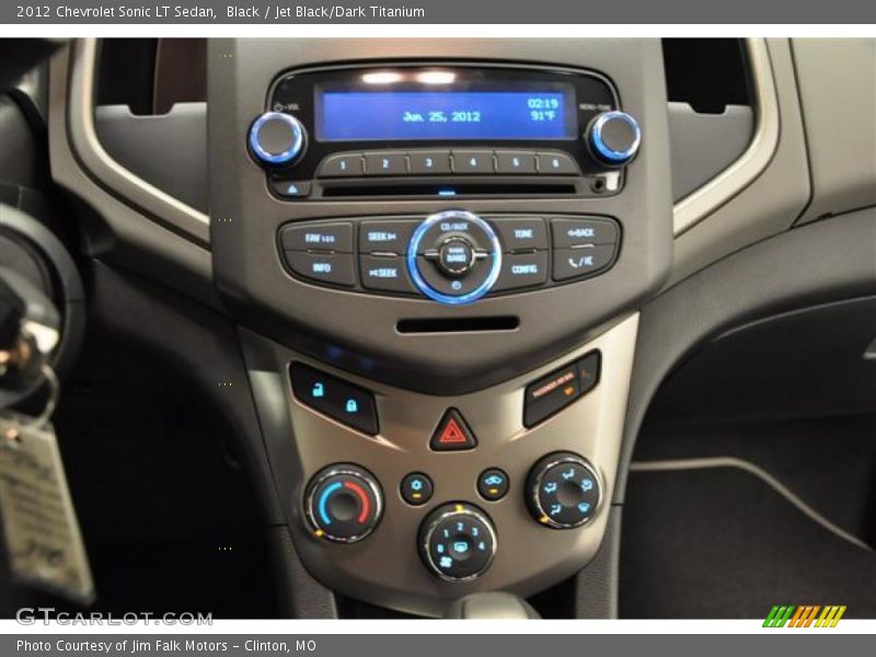 Black / Jet Black/Dark Titanium 2012 Chevrolet Sonic LT Sedan