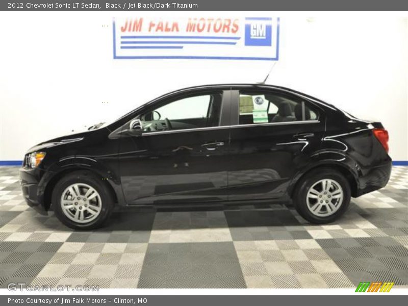 Black / Jet Black/Dark Titanium 2012 Chevrolet Sonic LT Sedan