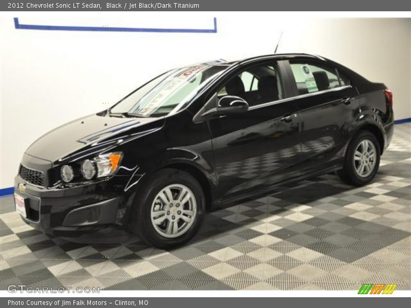 Black / Jet Black/Dark Titanium 2012 Chevrolet Sonic LT Sedan