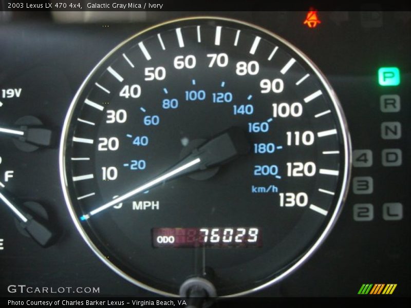 Galactic Gray Mica / Ivory 2003 Lexus LX 470 4x4