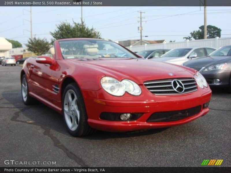 Mars Red / Stone 2005 Mercedes-Benz SL 500 Roadster