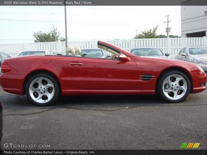 Mars Red / Stone 2005 Mercedes-Benz SL 500 Roadster