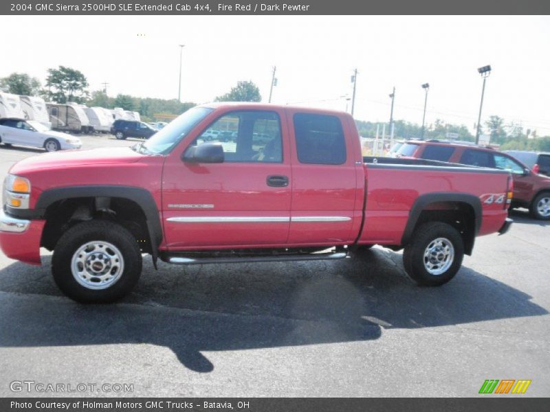 Fire Red / Dark Pewter 2004 GMC Sierra 2500HD SLE Extended Cab 4x4