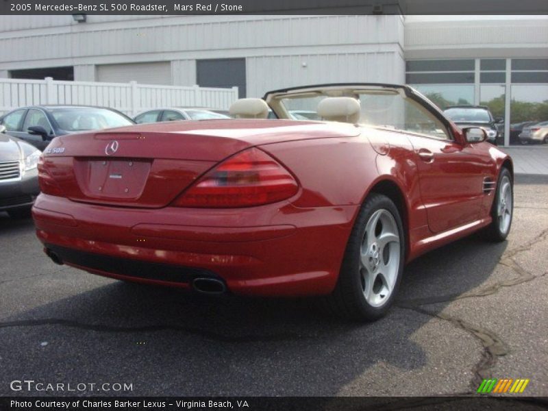 Mars Red / Stone 2005 Mercedes-Benz SL 500 Roadster