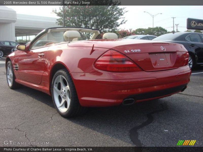 Mars Red / Stone 2005 Mercedes-Benz SL 500 Roadster