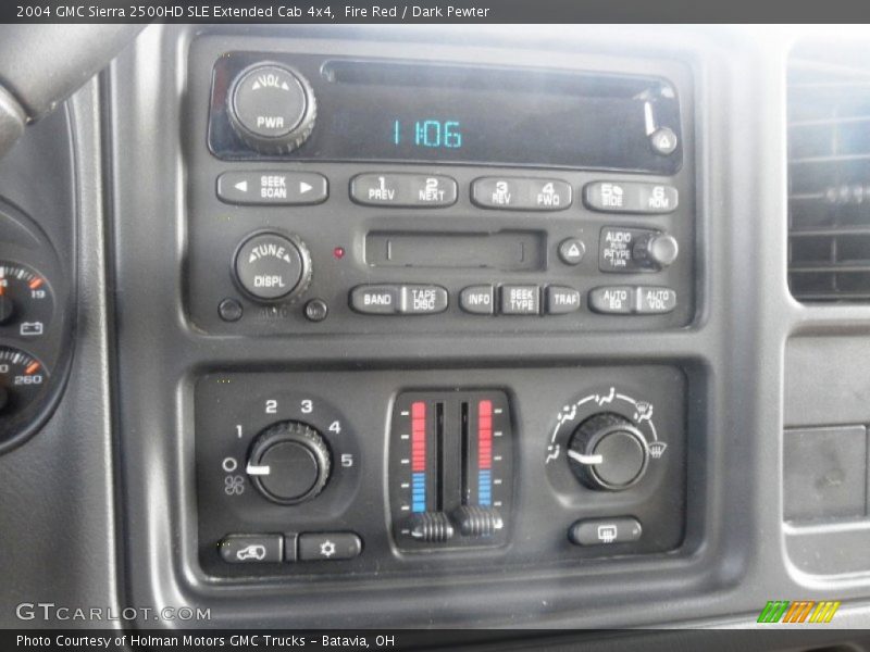 Fire Red / Dark Pewter 2004 GMC Sierra 2500HD SLE Extended Cab 4x4