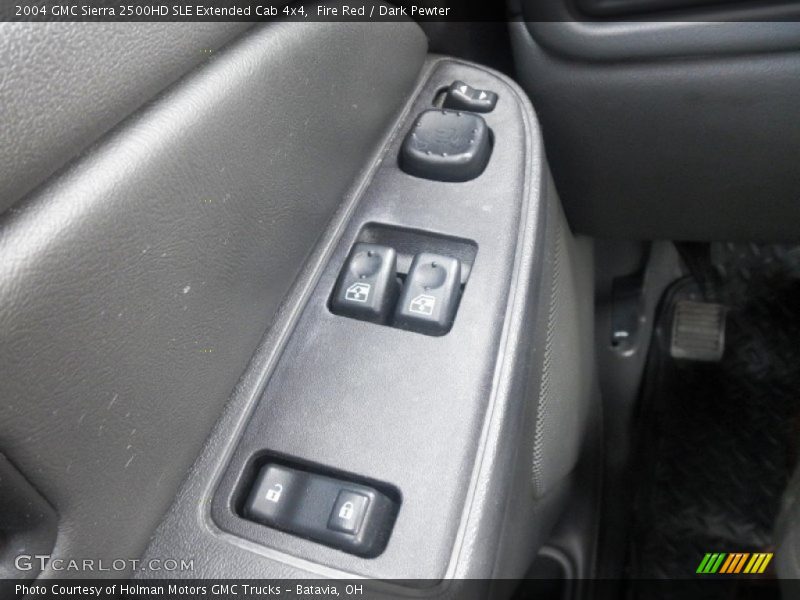 Fire Red / Dark Pewter 2004 GMC Sierra 2500HD SLE Extended Cab 4x4