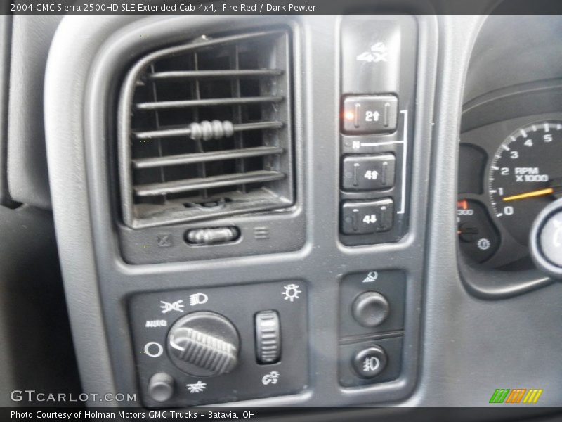 Fire Red / Dark Pewter 2004 GMC Sierra 2500HD SLE Extended Cab 4x4