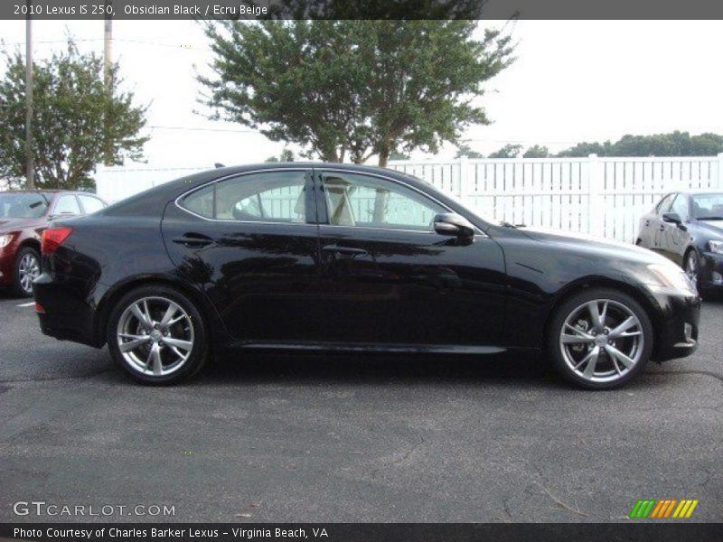 Obsidian Black / Ecru Beige 2010 Lexus IS 250