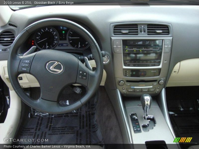 Obsidian Black / Ecru Beige 2010 Lexus IS 250