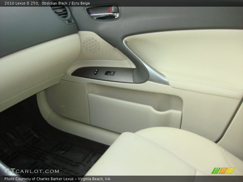 Obsidian Black / Ecru Beige 2010 Lexus IS 250
