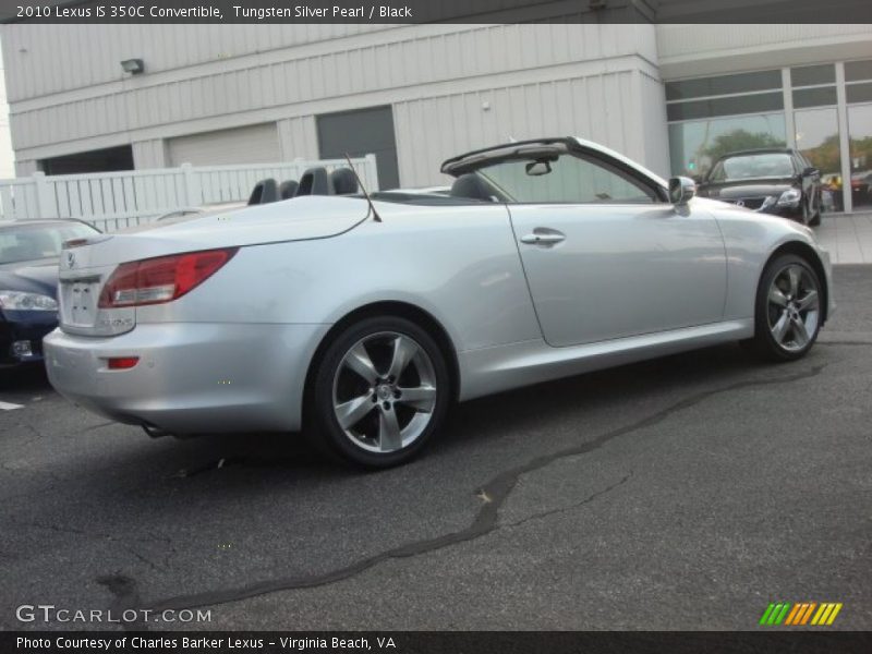 Tungsten Silver Pearl / Black 2010 Lexus IS 350C Convertible