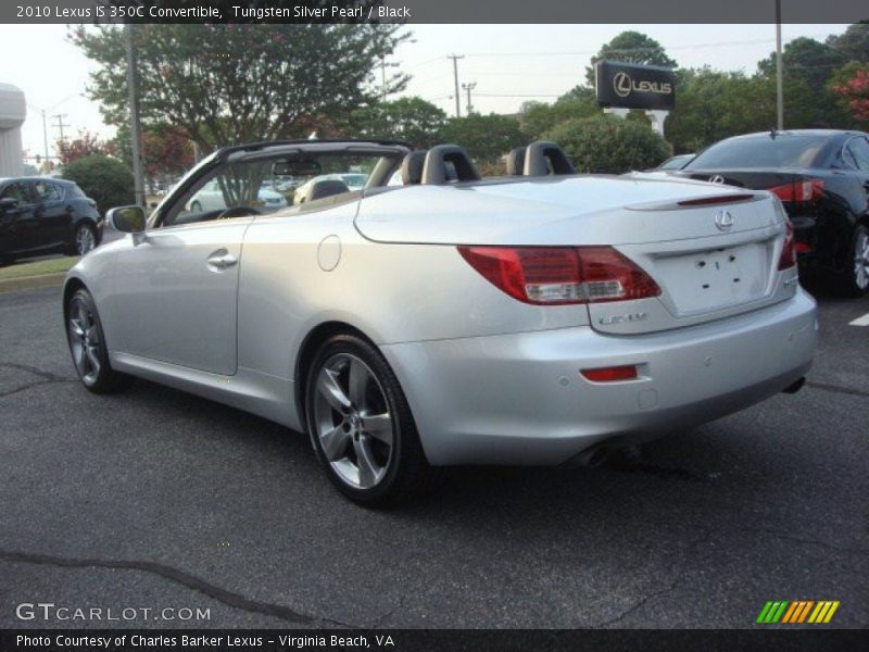 Tungsten Silver Pearl / Black 2010 Lexus IS 350C Convertible