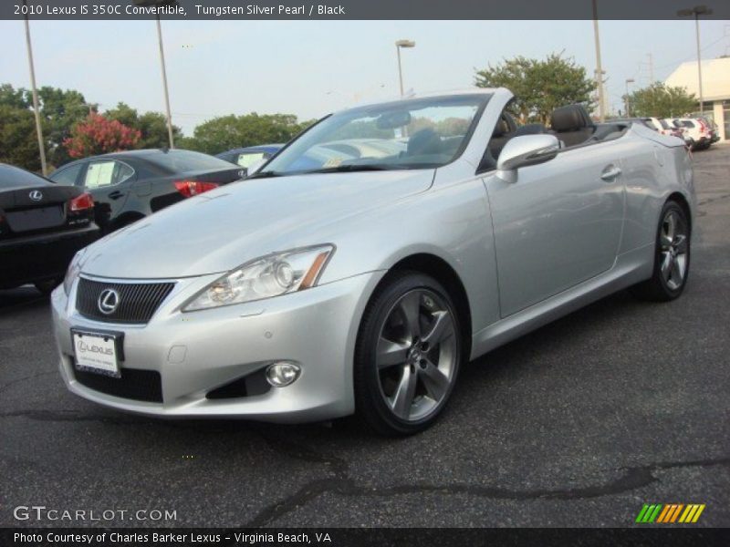 Tungsten Silver Pearl / Black 2010 Lexus IS 350C Convertible