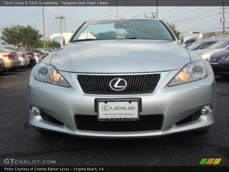 Tungsten Silver Pearl / Black 2010 Lexus IS 350C Convertible