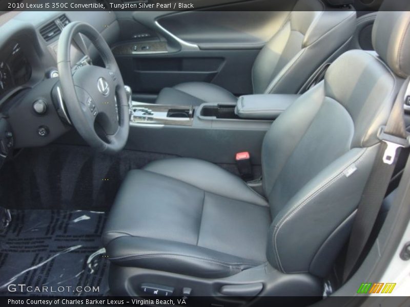 Tungsten Silver Pearl / Black 2010 Lexus IS 350C Convertible