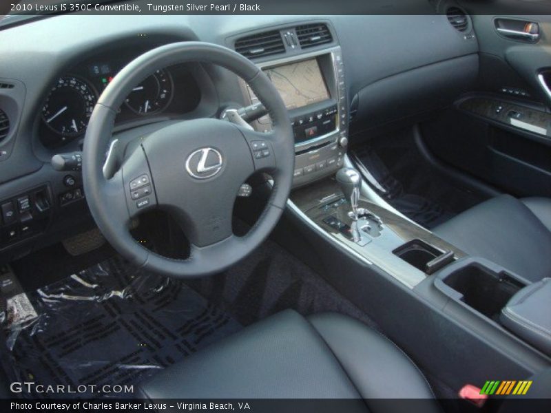 Tungsten Silver Pearl / Black 2010 Lexus IS 350C Convertible
