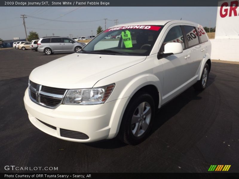 Stone White / Pastel Pebble Beige 2009 Dodge Journey SXT