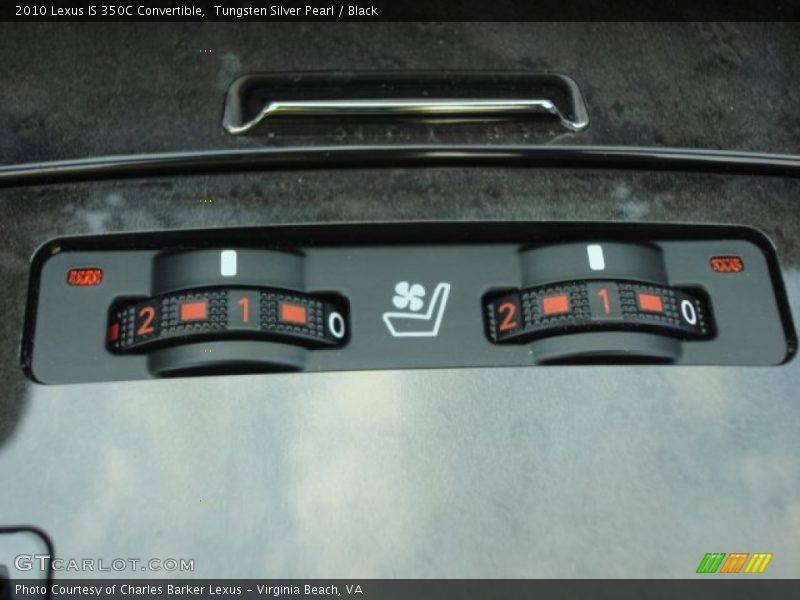 Tungsten Silver Pearl / Black 2010 Lexus IS 350C Convertible