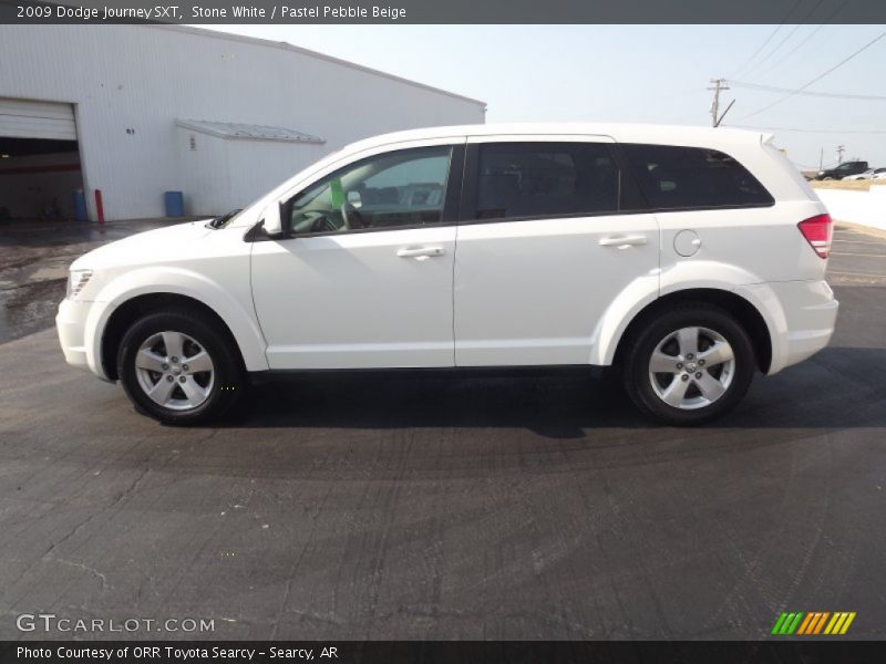 Stone White / Pastel Pebble Beige 2009 Dodge Journey SXT