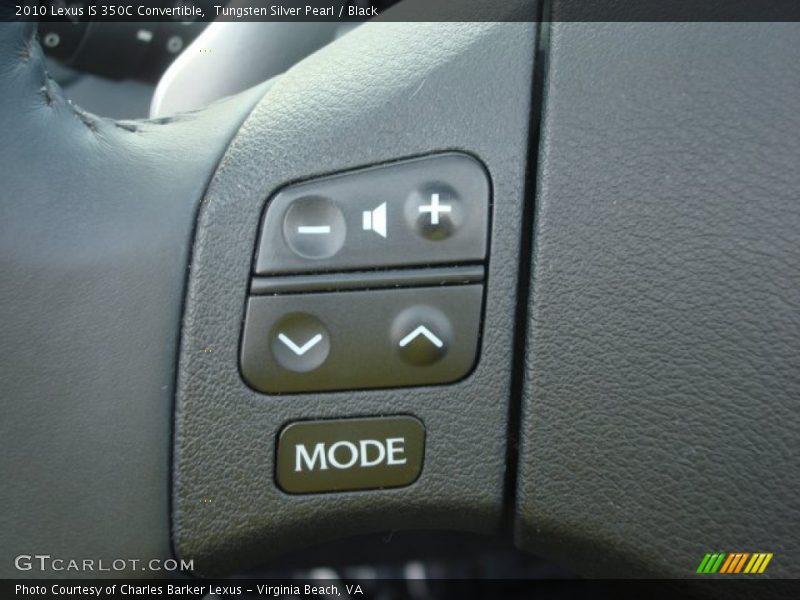 Tungsten Silver Pearl / Black 2010 Lexus IS 350C Convertible