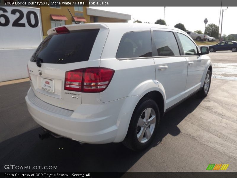 Stone White / Pastel Pebble Beige 2009 Dodge Journey SXT