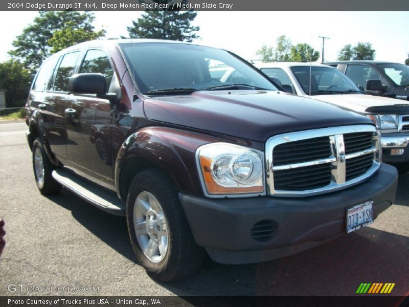 Deep Molten Red Pearl / Medium Slate Gray 2004 Dodge Durango ST 4x4