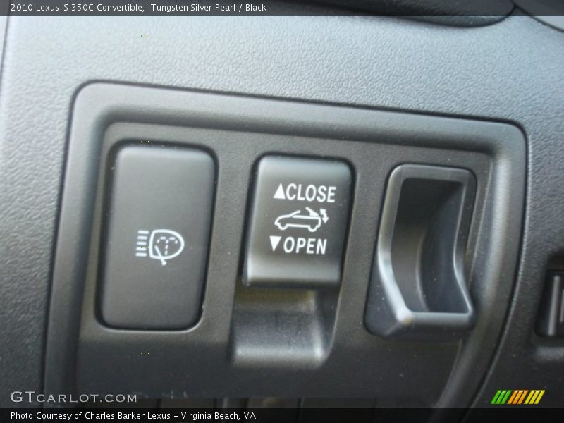Tungsten Silver Pearl / Black 2010 Lexus IS 350C Convertible