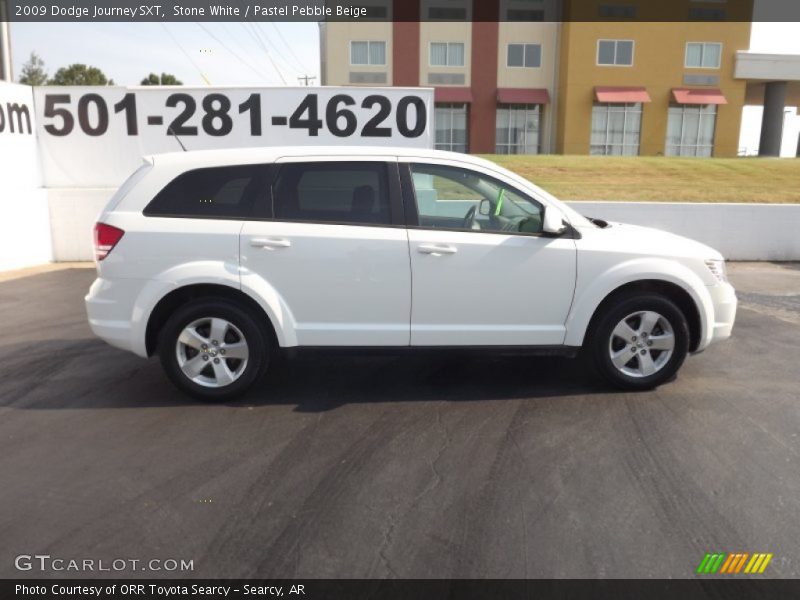 Stone White / Pastel Pebble Beige 2009 Dodge Journey SXT