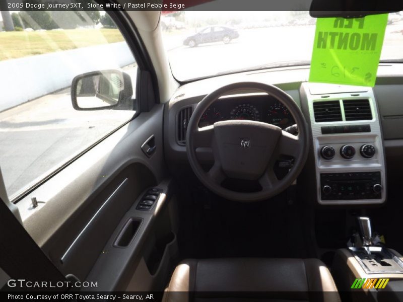 Stone White / Pastel Pebble Beige 2009 Dodge Journey SXT