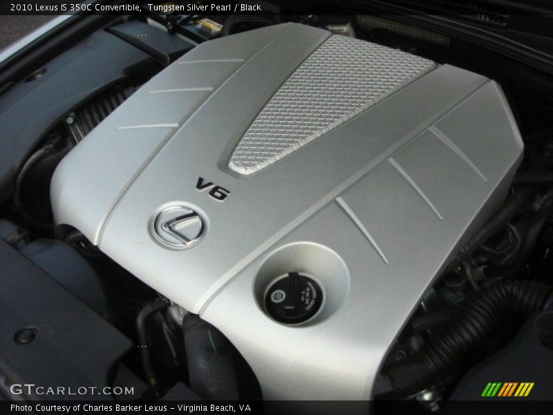 Tungsten Silver Pearl / Black 2010 Lexus IS 350C Convertible