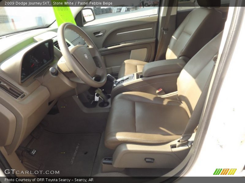 Stone White / Pastel Pebble Beige 2009 Dodge Journey SXT