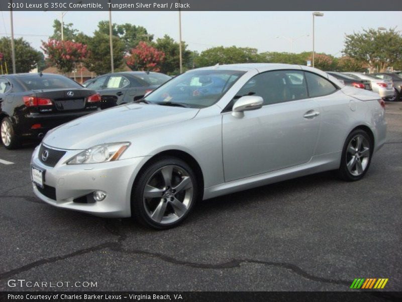Tungsten Silver Pearl / Black 2010 Lexus IS 350C Convertible