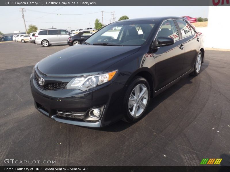 Cosmic Gray Mica / Black/Ash 2012 Toyota Camry SE