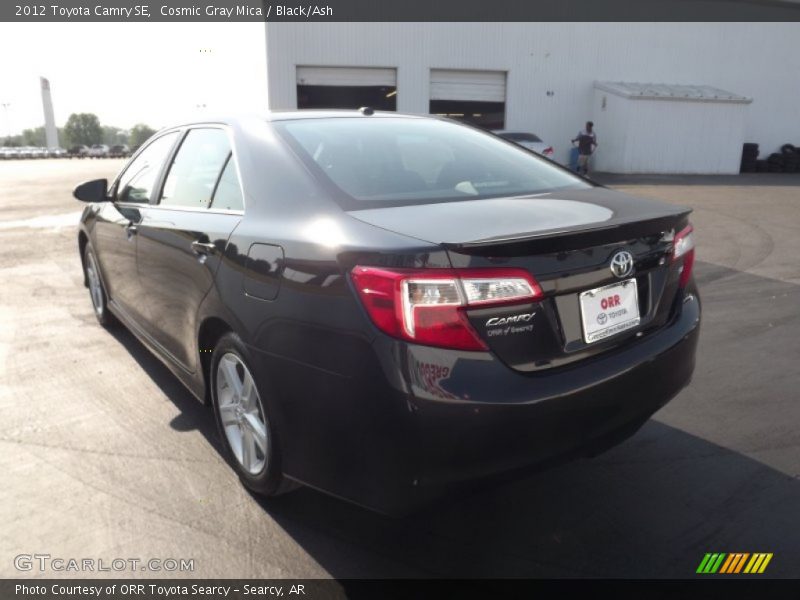 Cosmic Gray Mica / Black/Ash 2012 Toyota Camry SE