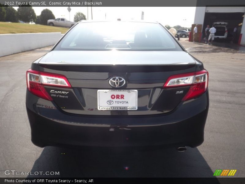 Cosmic Gray Mica / Black/Ash 2012 Toyota Camry SE