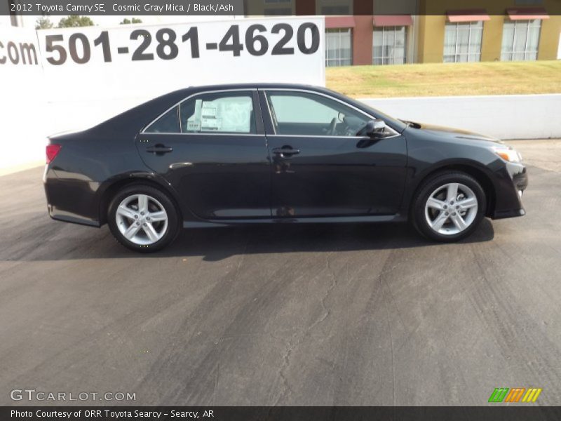 Cosmic Gray Mica / Black/Ash 2012 Toyota Camry SE