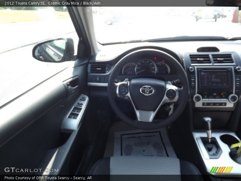 Cosmic Gray Mica / Black/Ash 2012 Toyota Camry SE