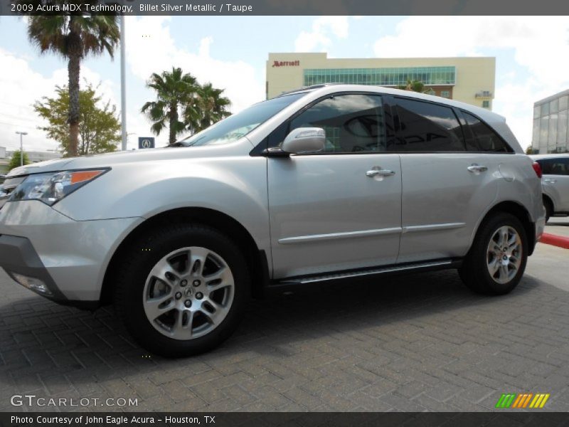 Billet Silver Metallic / Taupe 2009 Acura MDX Technology